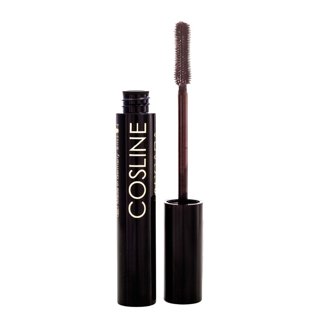 Cosline Cosmetics Mascara Rubber Brush, innovative Bürste, perfekt getrennte Wimpern, braune Pigmente