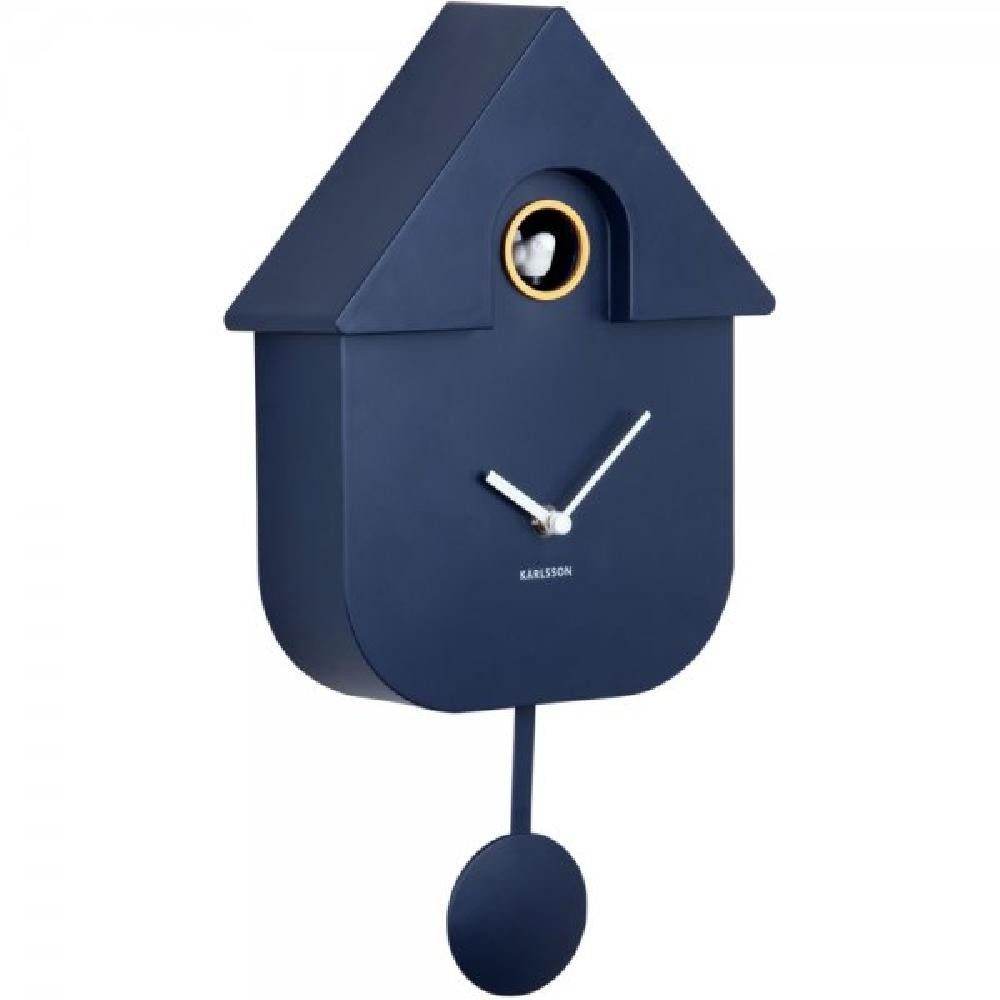 Karlsson Uhr Wanduhr Modern Cuckoo ABS Dark Blue