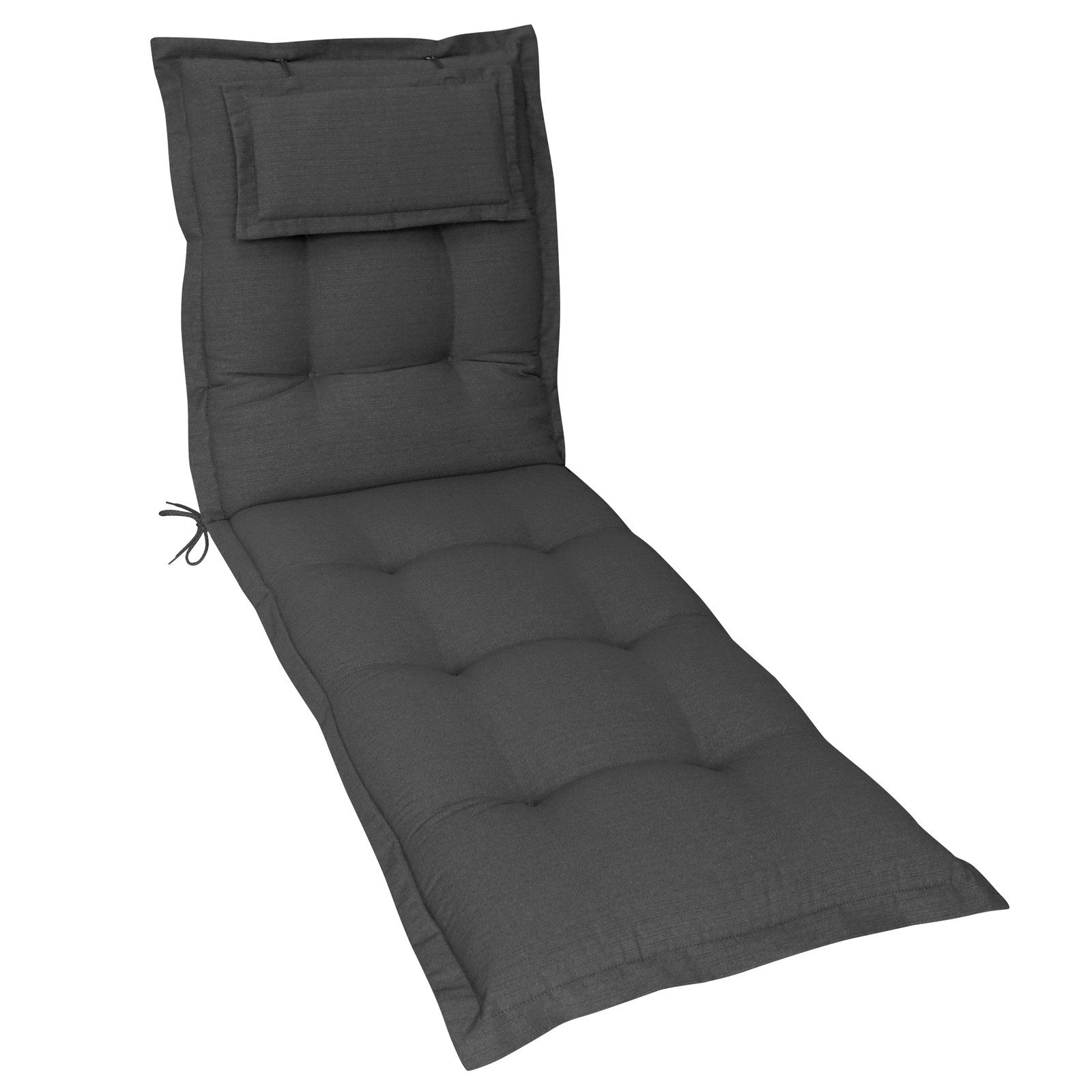 Liegestuhl Auflage DEGAMO Liegenauflage Arizona - 190x58cm, Anthrazit, Baumwolle/Polyester Auflagen Für Gartenliegen