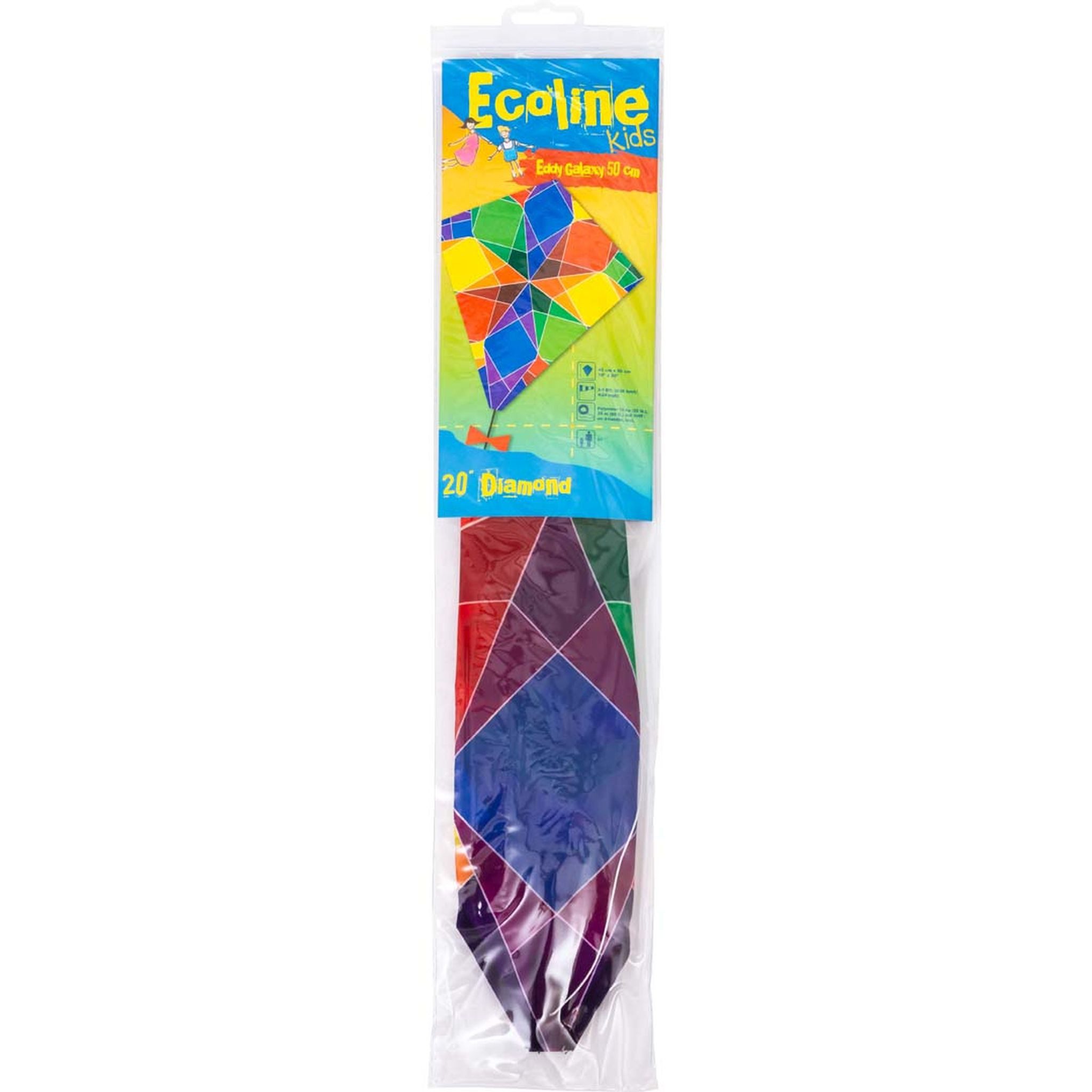 Ecoline Flug-Drache Ecoline Kinderdrachen Eddy Galaxy 50cm