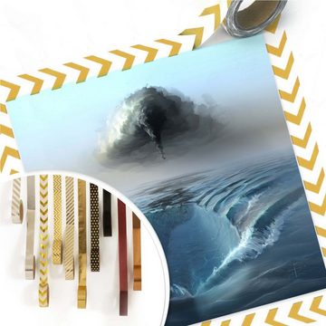 Wall-Art Poster Ozean Sehnsucht Schiff auf Meer, Meer (1 St), Poster ohne Bilderrahmen