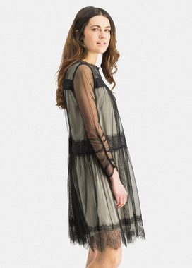 Nicowa A-Linien-Kleid NIABILO mit zartem Tüll und Wimperspitze