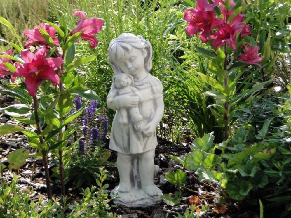 Skulptur Kind 44cm Skulptur Design Figur Statue Garten Figuren Statuen