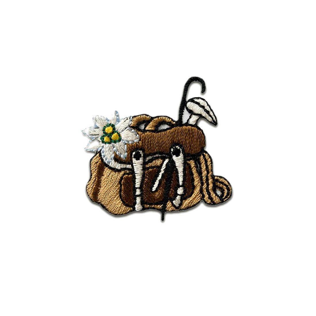 Catch the Patch Aufnäher Bügelbild, Aufbügler, Applikationen, Patches, Flicken, zum aufbügeln, Polyester, Trachten Rucksack - Größe: 3,8 x 3,5 cm