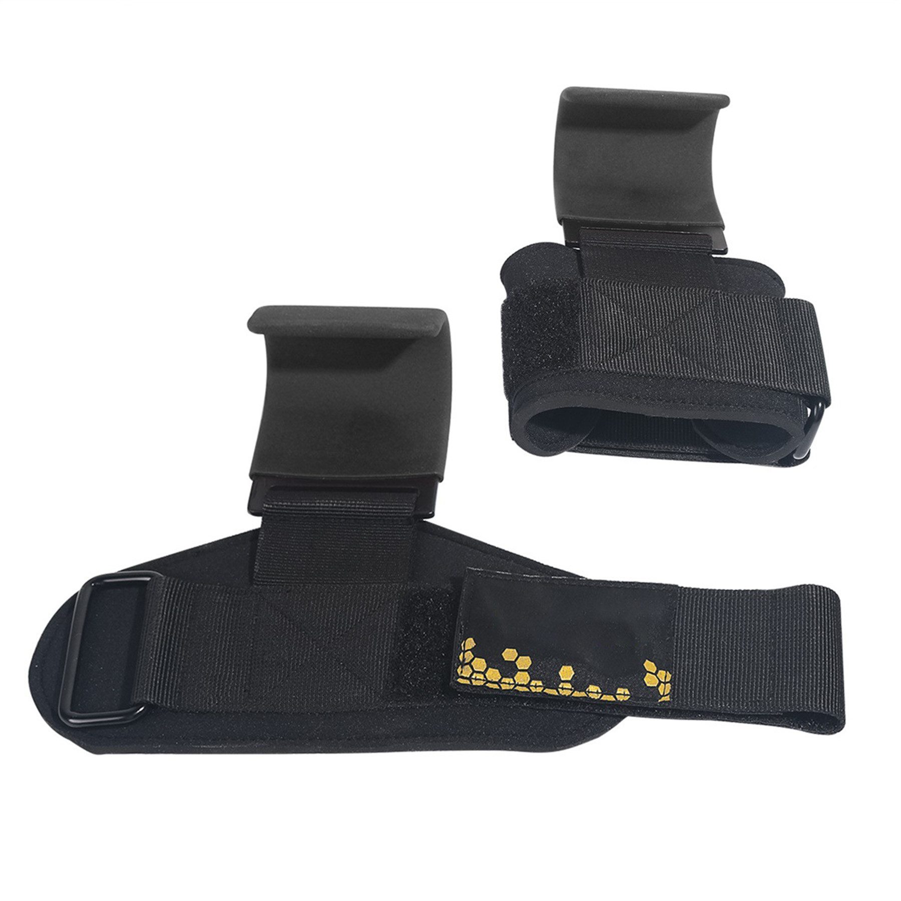 Mutig Zughilfe Zughilfen Haken Krafttraining, 8mm Gepolstert Handgelenkschutz (Profi Bodybuilding Gewichtheben Griff, Fitness Powerlifting Weight Lifting Hook), Männer Frauen rutschfest Grip, Kreuzheben klimmzug