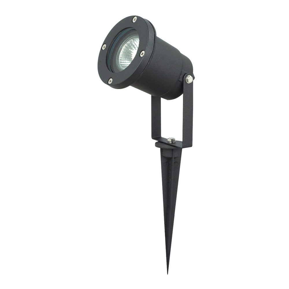 etc-shop LED Gartenstrahler, Leuchtmittel inklusive, Warmweiß, Farbwechsel, Außen Steck Leuchte Balkon Rasen Прожекторы Fernbedienung im Set