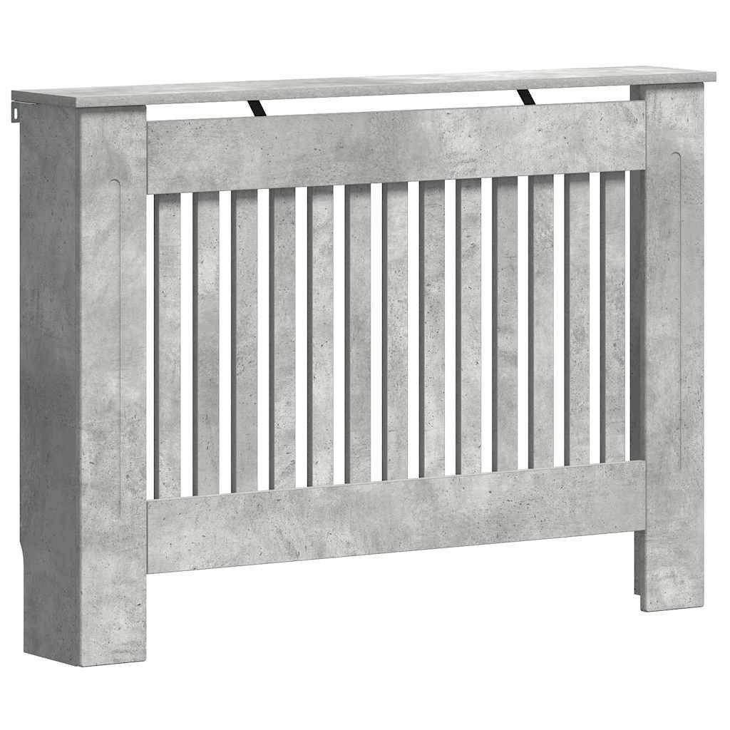 vidaXL Heizungsverkleidung 112 x 19 x 81,5 cm Heizkörperabdeckung Beton Grau 112x19x81,5 cm Spanp