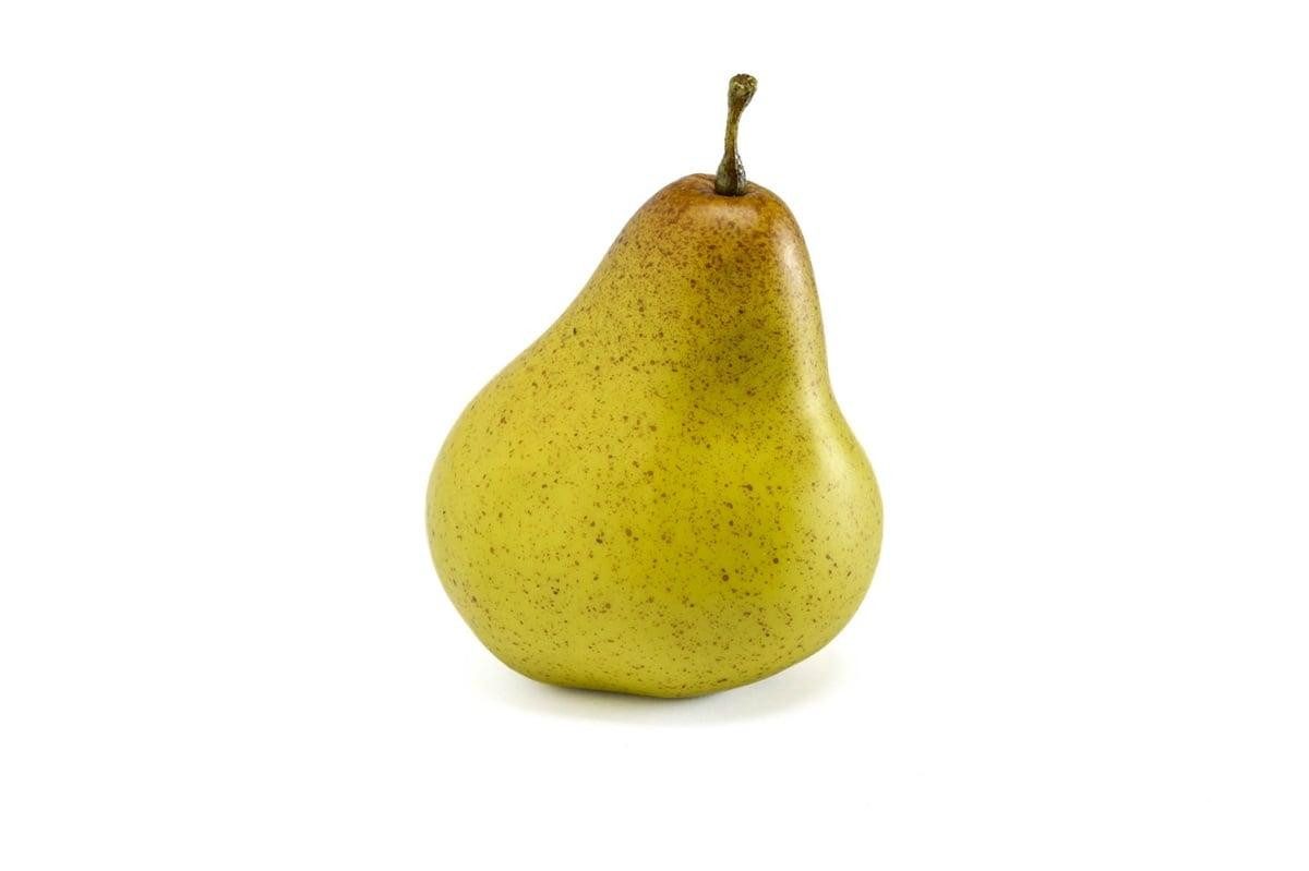 Kunstpflanze Deko Obst Birne Kamala, grün-braun, 8cm Birne, artplants, Höhe 8.0 cm