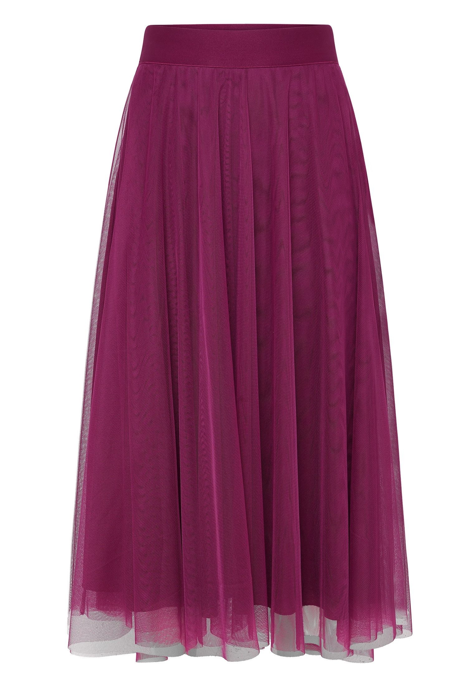 Zero Midirock Damen mit elastischem Bund Material.