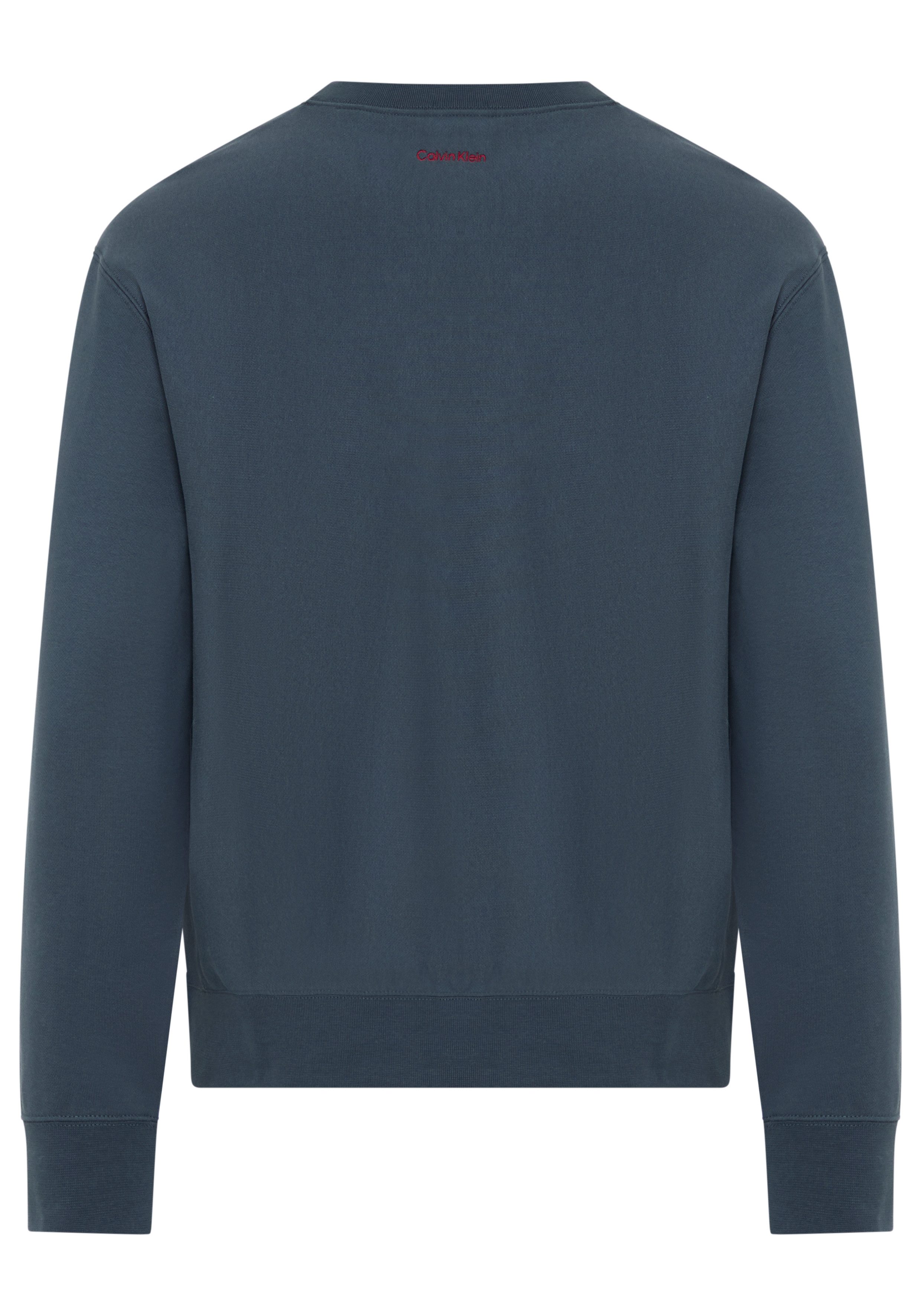 Calvin Klein Jeans Sweatshirt Rundhalsausschnitt, Regular Fit, Stickerei
