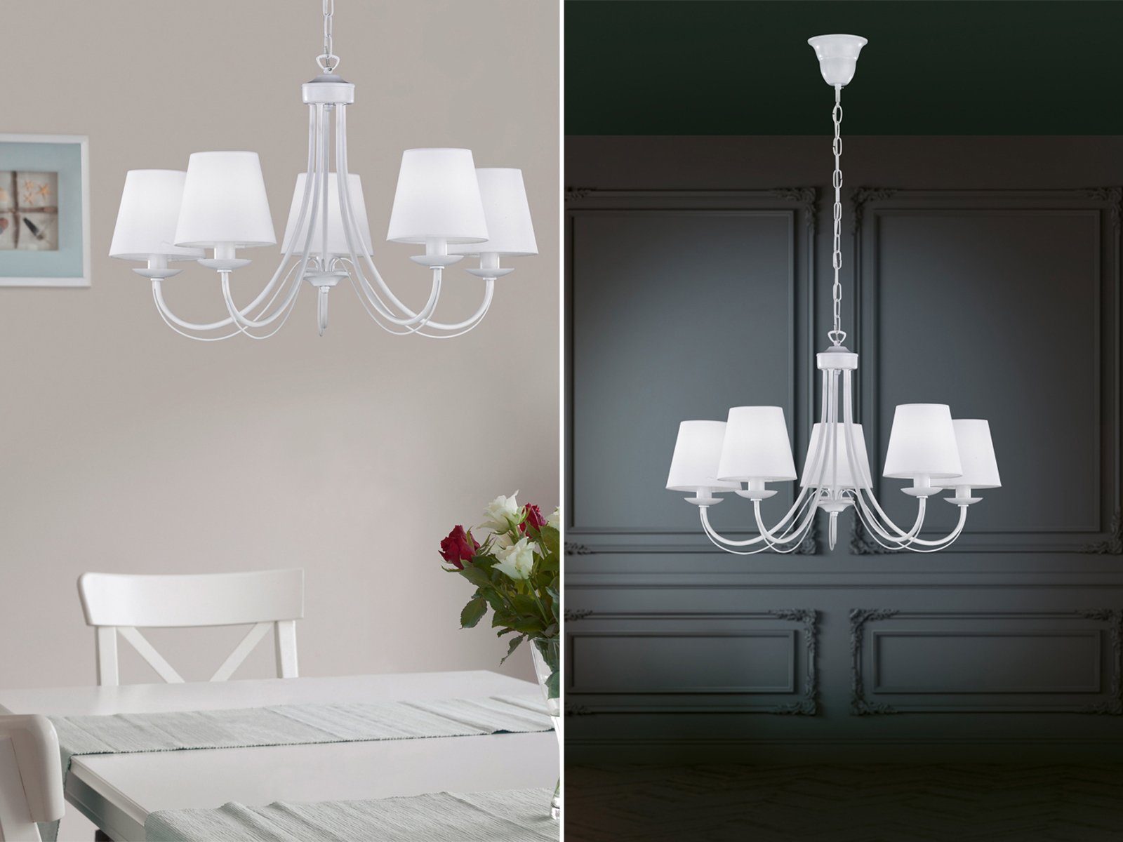 TRIO Leuchten LED Kronleuchter, LED wechselbar, Warmweiß, große-r Vintage L günstig online kaufen