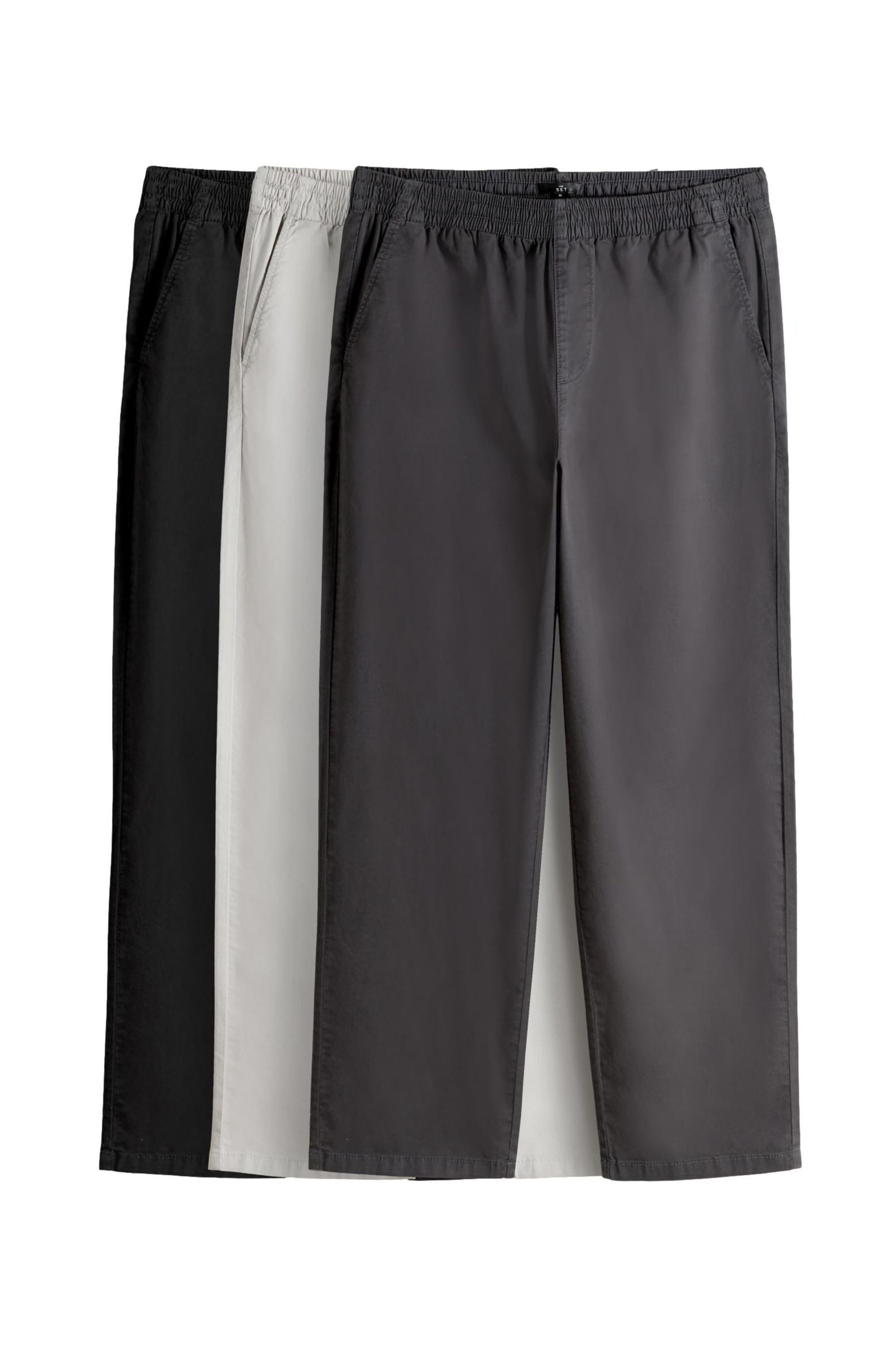 The Set Schlupfhose The Set Relaxed Fit Chinohosen, 3er-Pack (3-tlg) günstig online kaufen