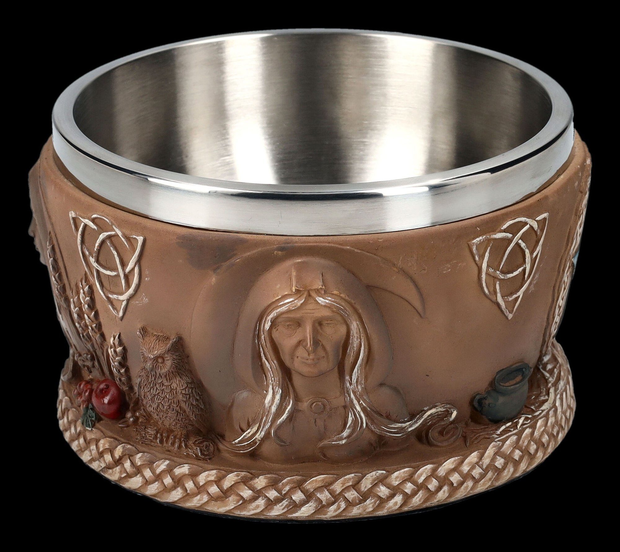 Figuren Shop GmbH Räucherschale Schale - Dreifaltigkeits-Göttin Hekate - Mythologie Räucherschale