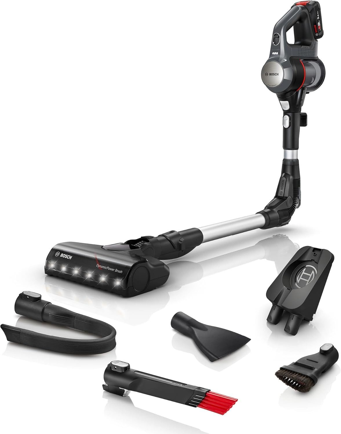 BOSCH Akku-Stielstaubsauger Unlimited 7 BCS711A, Beutellos, Akku Staubsauger mit LED Düse