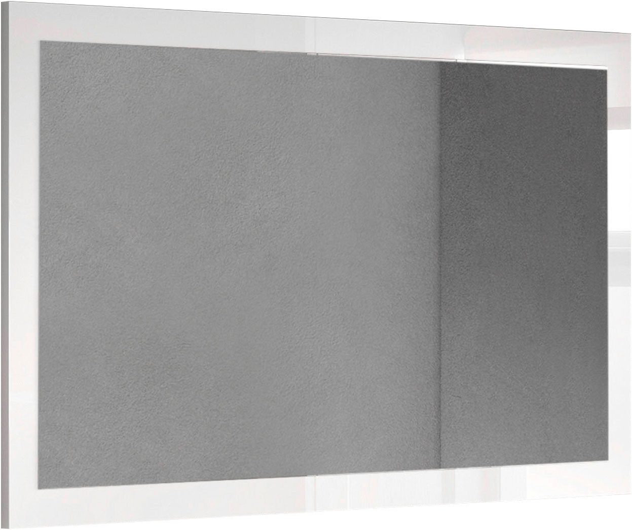 INOSIGN Garderobenspiegel Breite x Höhe: 110 x 68 cm, mit Rahmen Weiss Hoch günstig online kaufen