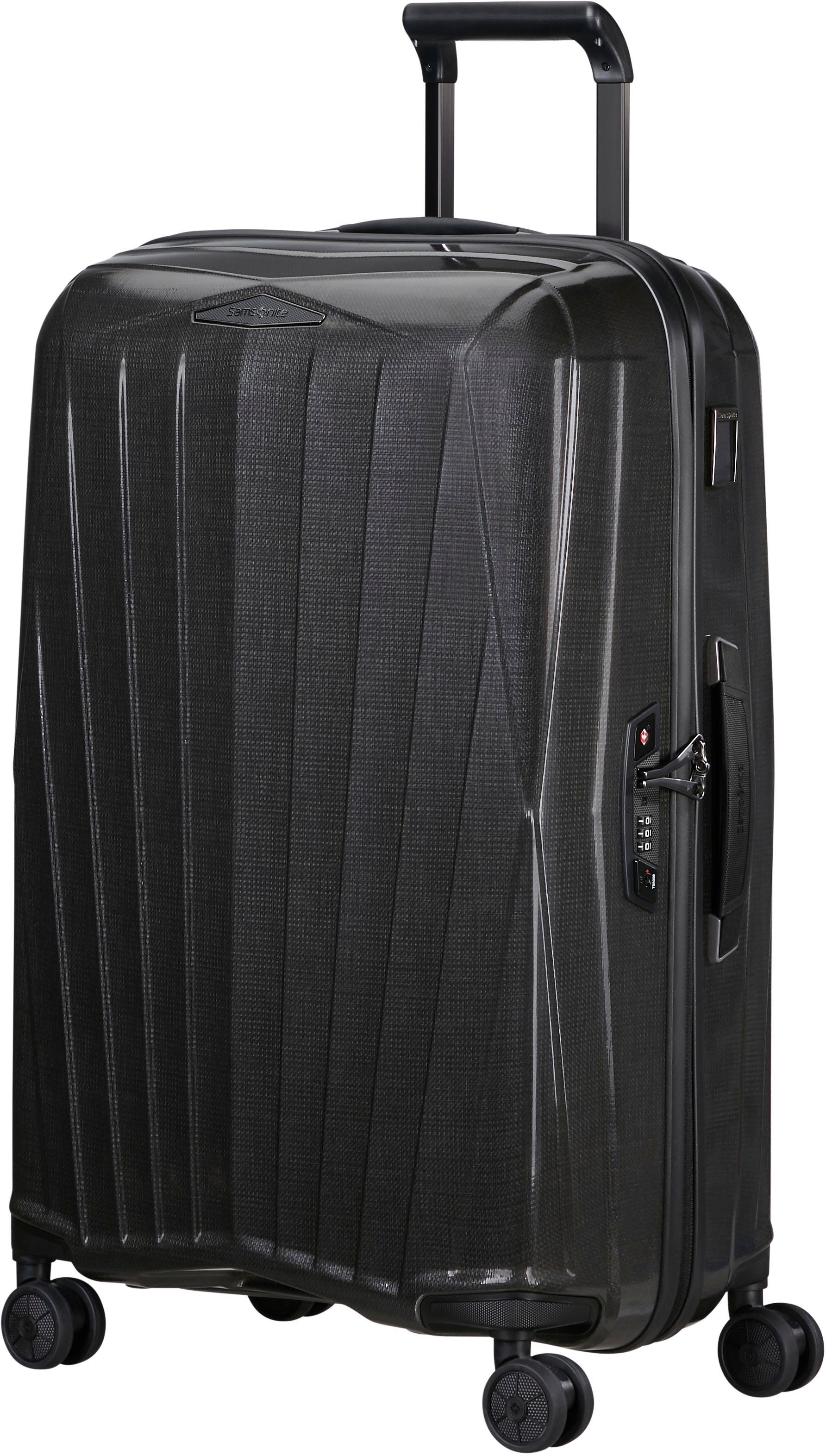 in 4 Hartschalen-Trolley cm, Major-Lite, 69 black, Rollen, Samsonite Made Europe