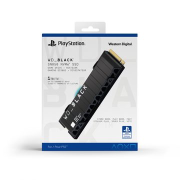 WD_Black SN850 NVMe™ SSD für PS5™-Konsolen mit Heatsink interne Gaming-SSD (1 TB) 7000 MB/S Lesegeschwindigkeit, 5300 MB/S Schreibgeschwindigkeit