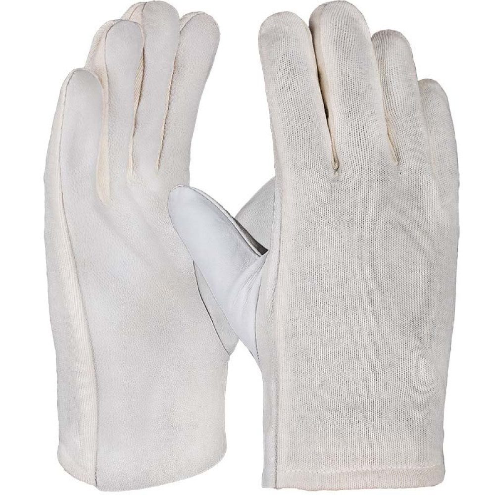 PRO FIT by Fitzner Leder-Arbeitshandschuhe Nappaleder ArbeitshandschuheTrikotrücken, gesäumt 9 (Packung à 12