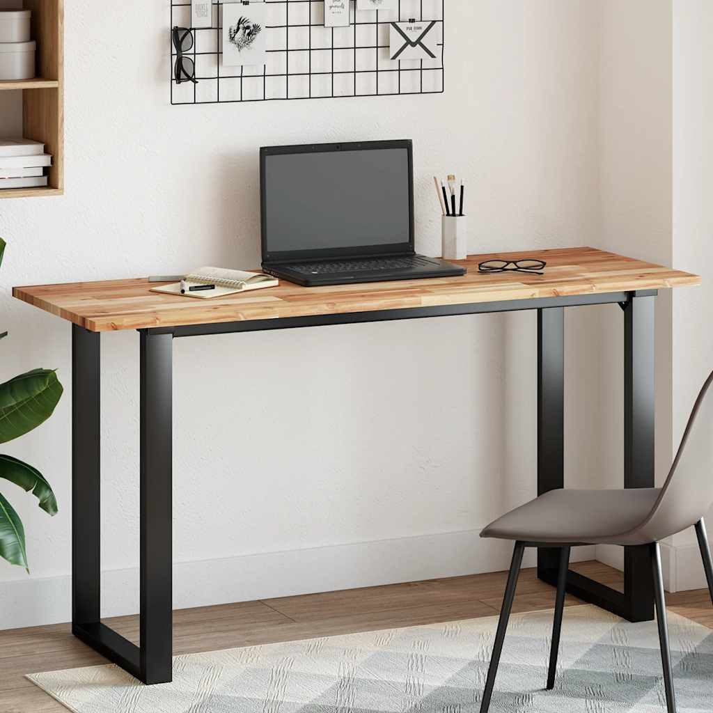 furnicato Tischplatte Rechteckig 120x50x2 cm Massivholz (1 St), Ölgepflegter Echtholz-Esstisch-Aufsatz für den privaten Wohnbereich