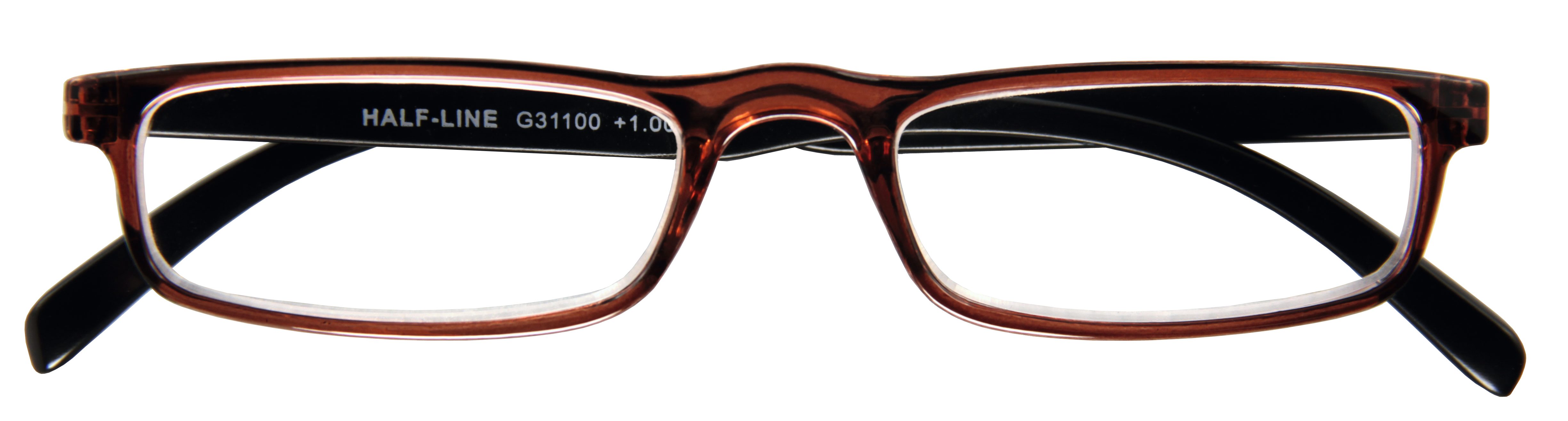 I NEED YOU - HAMBURG READERS Lesebrille Half-Line, Federscharnier