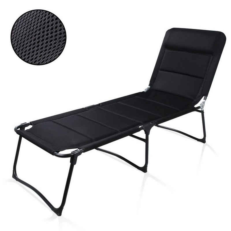 yourGEAR Gartenliege yourGEAR Sonnenliege Salina 3D - gepolsterte Campingliege Gartenliege