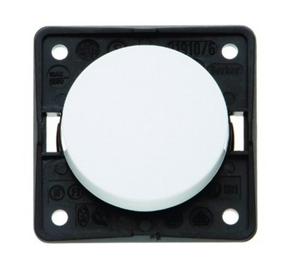 Berker Schalter, Wechselschalter ohne Beleuchtung polarweiß glänzend Unterputz IP20 1