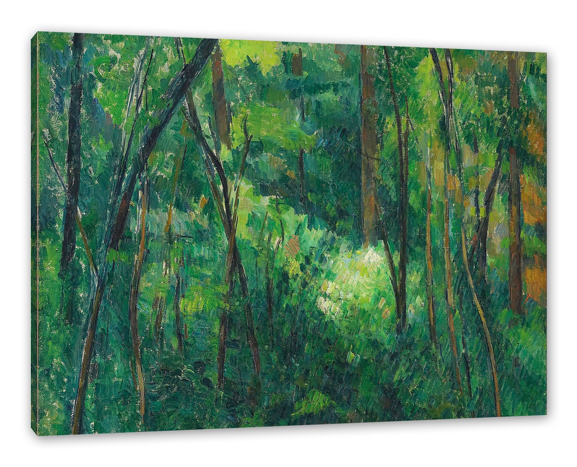 Leinwandbild Paul Cézanne - Innenleben eines Waldes
