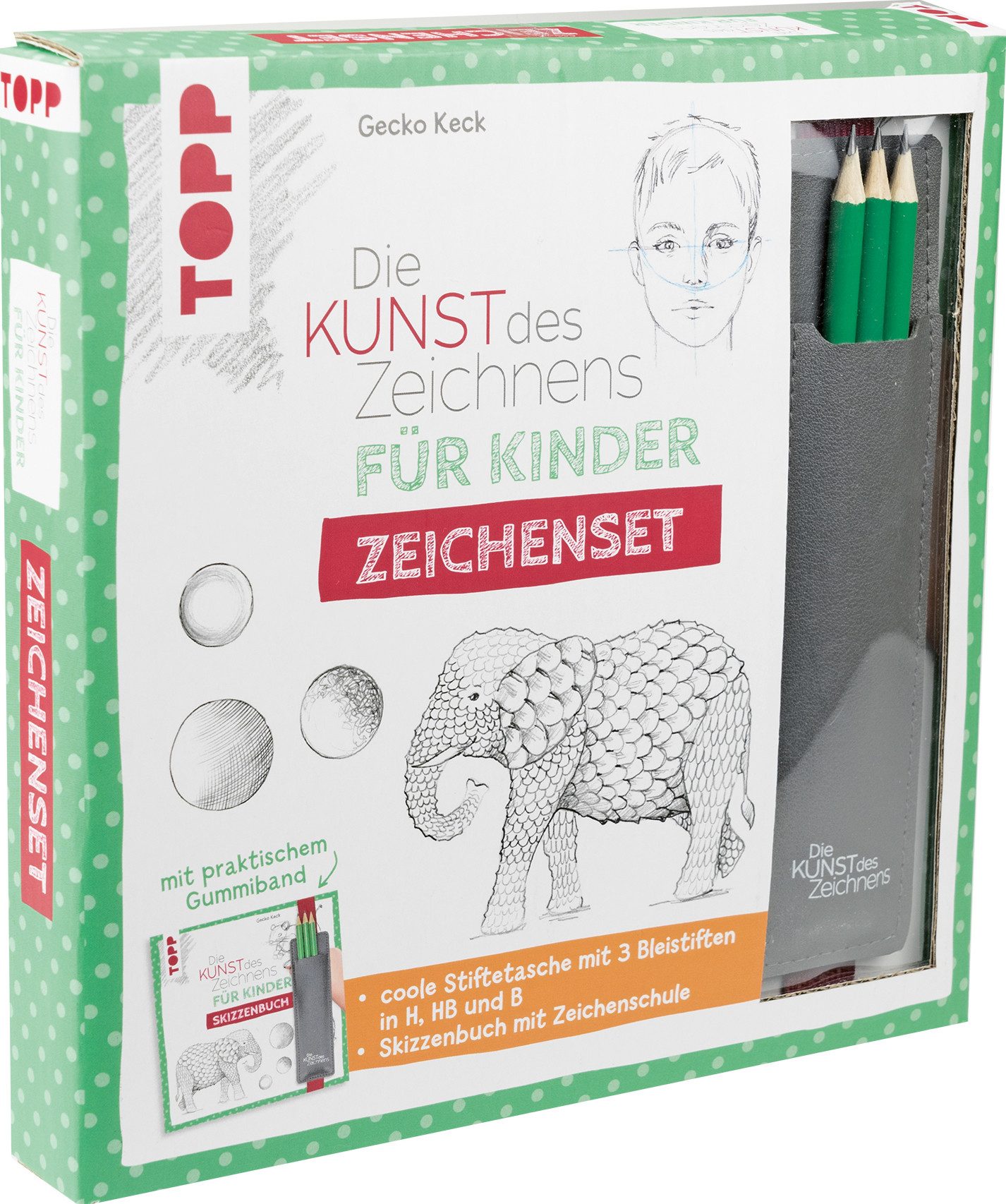 Topp Kreativset Die Kunst des Zeichnens für Kinder Zeichenset, 240 Seiten