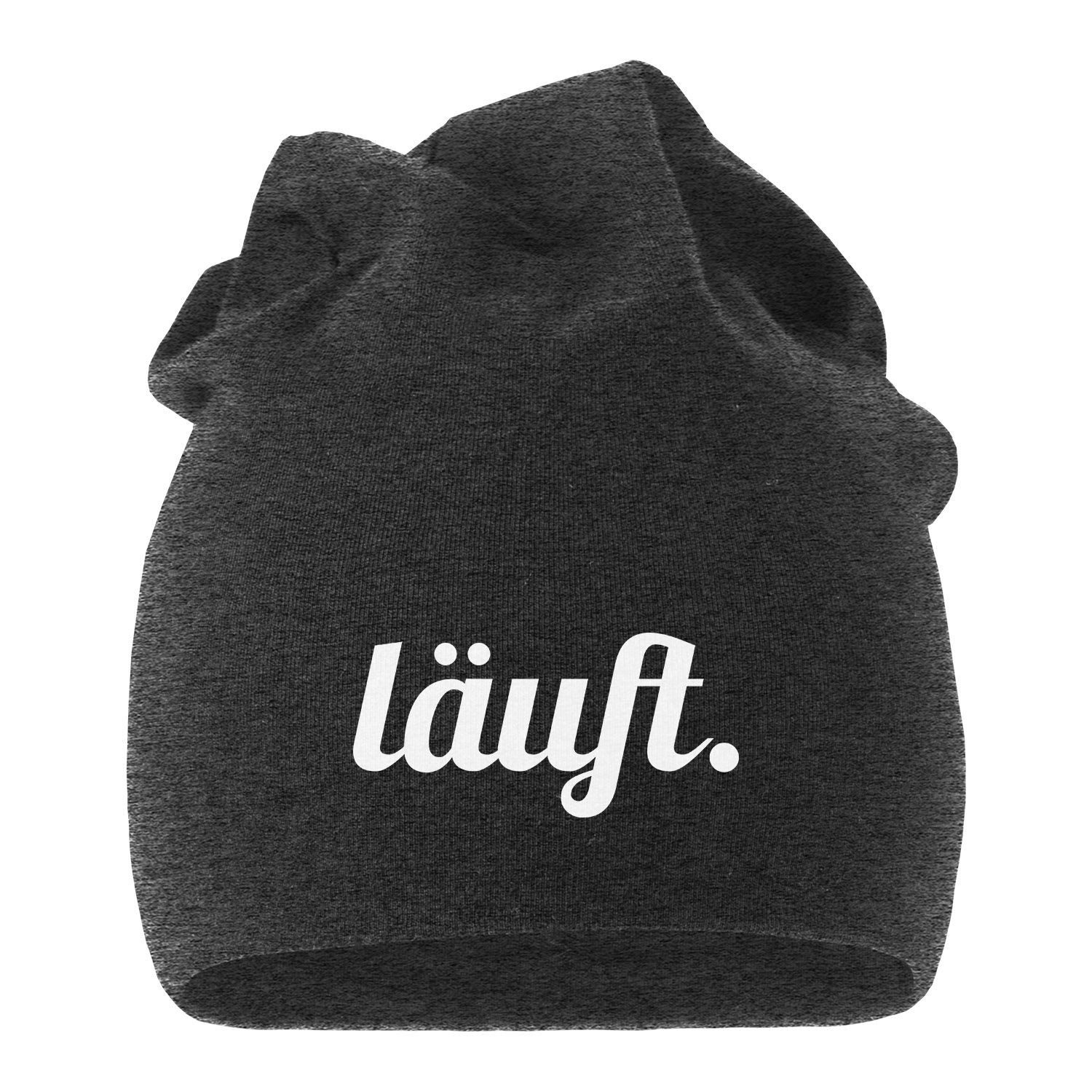 Beanie Jersey Beanie läuft Mütze bedruckt Herren Damen Moonworks®