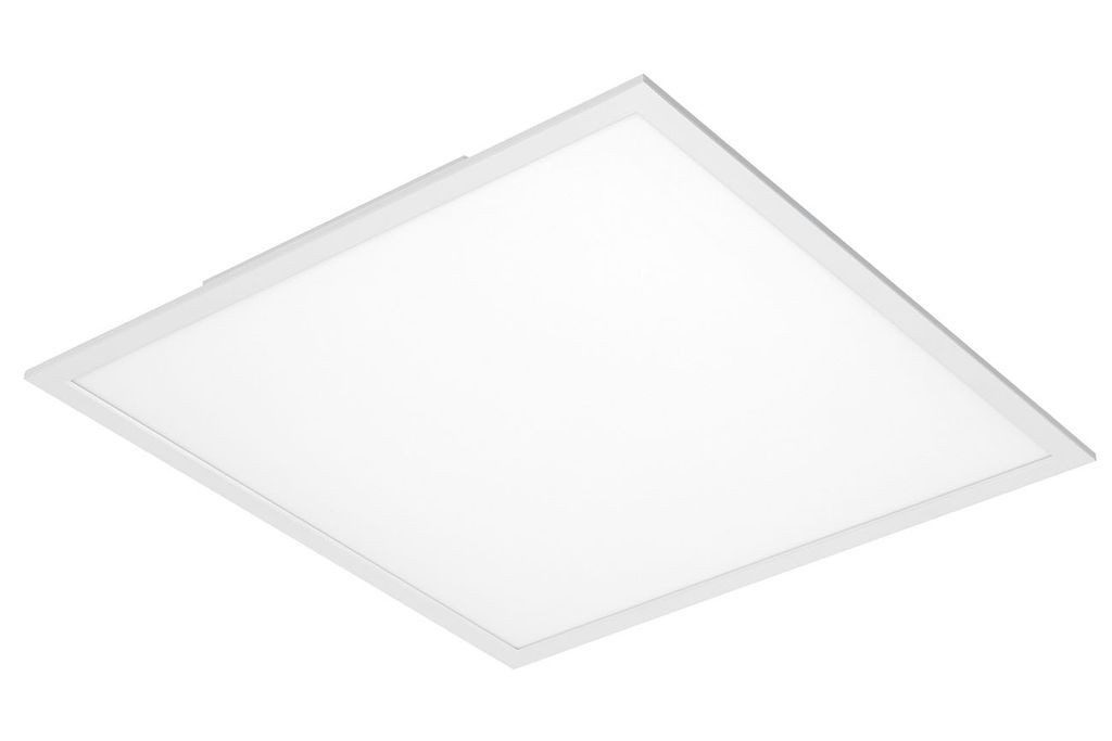 Briloner Leuchten LED Deckenleuchte 7195-016, Dimmfunktion, LED fest integriert, 2700K - Extra-Warmweiß, Deckenlampe, 59,5x59,5x6,5cm, Weiß, 36W, Wohnzimmer, Schlafzimmer