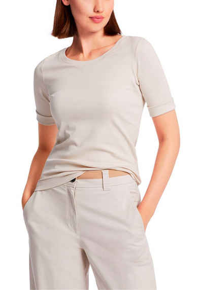 Marc Cain T-Shirt Graphic Booster Premium Damenmode Körpernahes T-Shirt mit ¾-Ärmel