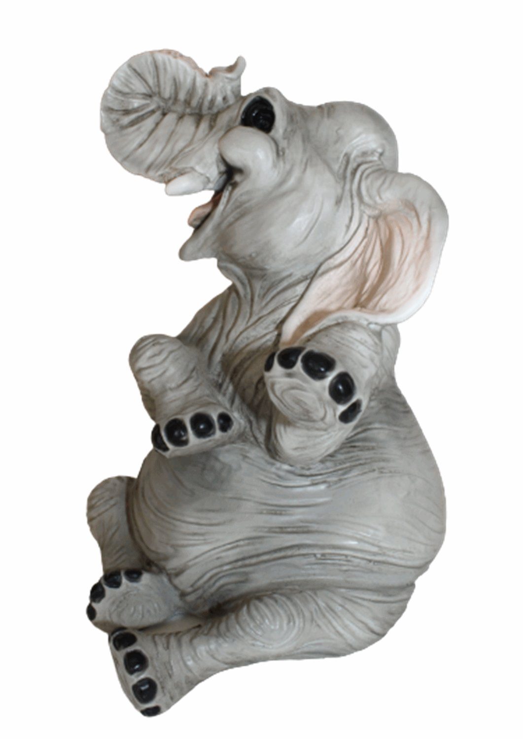 Tierfigur Castagna Elefantenfigur cm und Castagna lachend Baby Tierfigur sitzend Kollektion Elefant Figur 21 Resin H