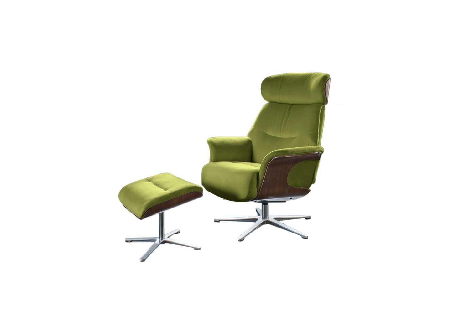 KAWOLA Relaxsessel TOSAR, Drehsessel mit Hocker günstig online kaufen