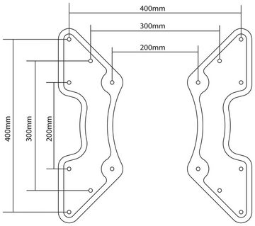 Goobay GOOBAY VESA-Adapter für Wandhalter, max. 400x400 TV-Wandhalterung