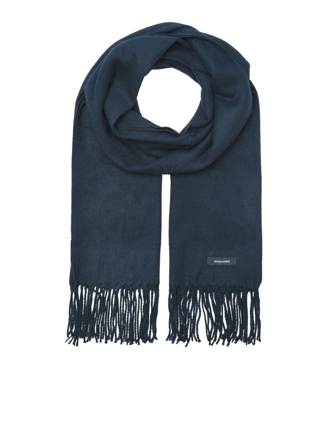 Jack & Jones Strickschal JACSOLID WOVEN SCARF NOOS, Kunstfaser, mit Fransen