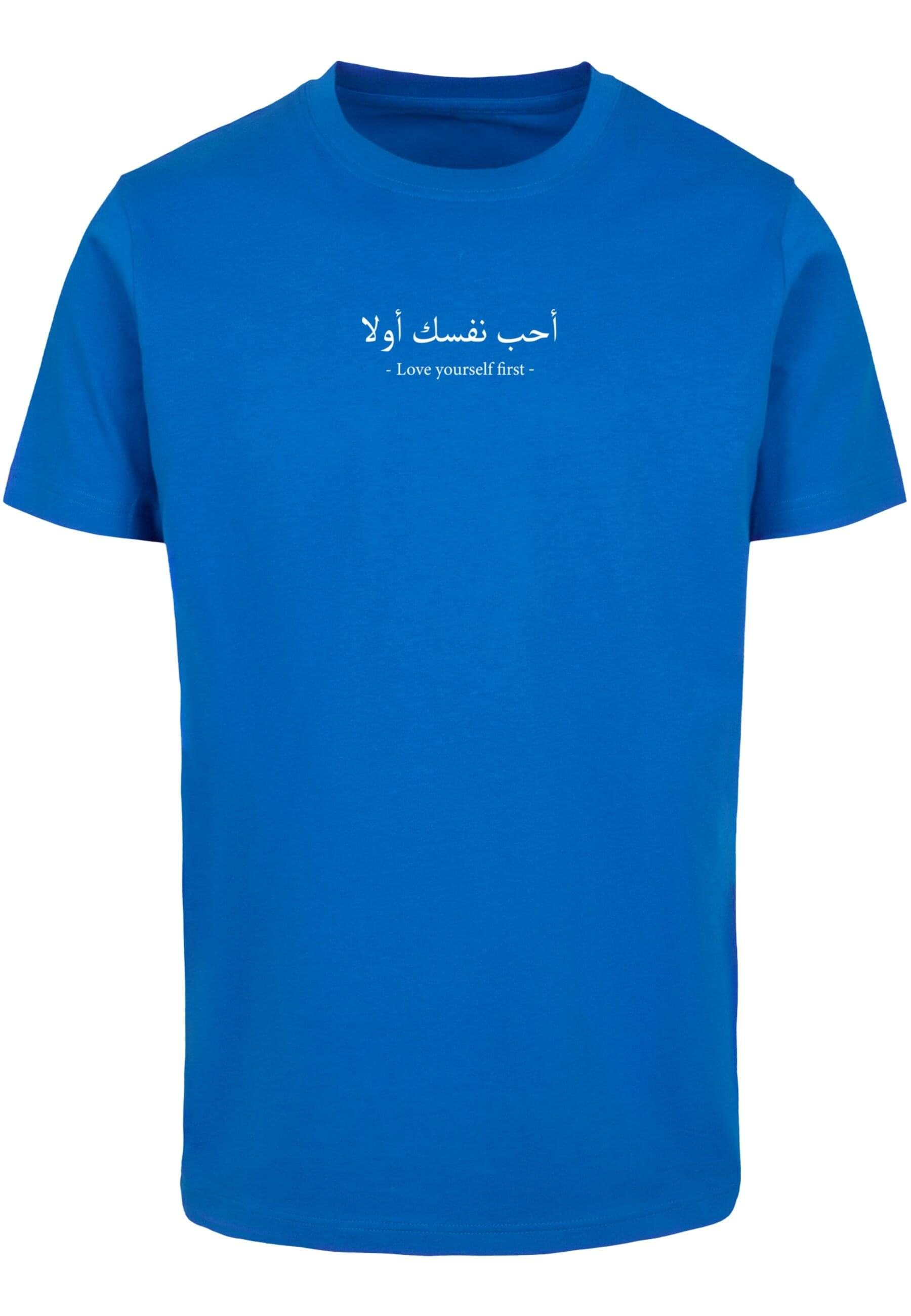 Merchcode T-Shirt Herren Love Yourself First T-Shirt Round Neck (1-tlg) cobaltblue