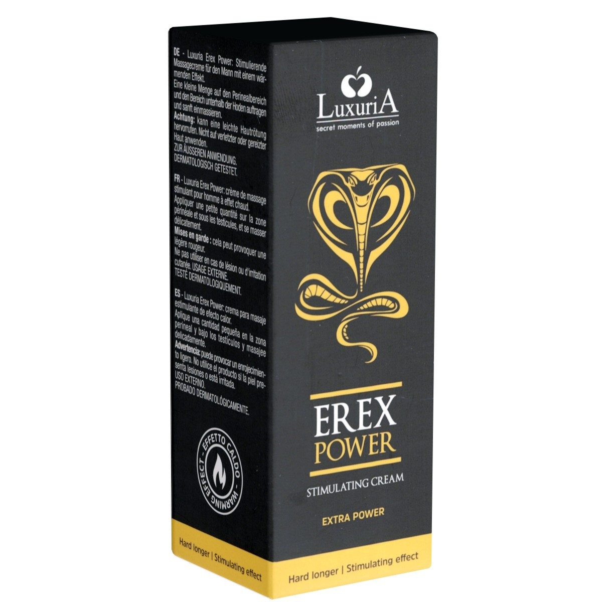 LUXURIA Stimulationsgel Erex Power, Tube mit 30ml, 1-tlg., stimulierende Intimcreme für Männer