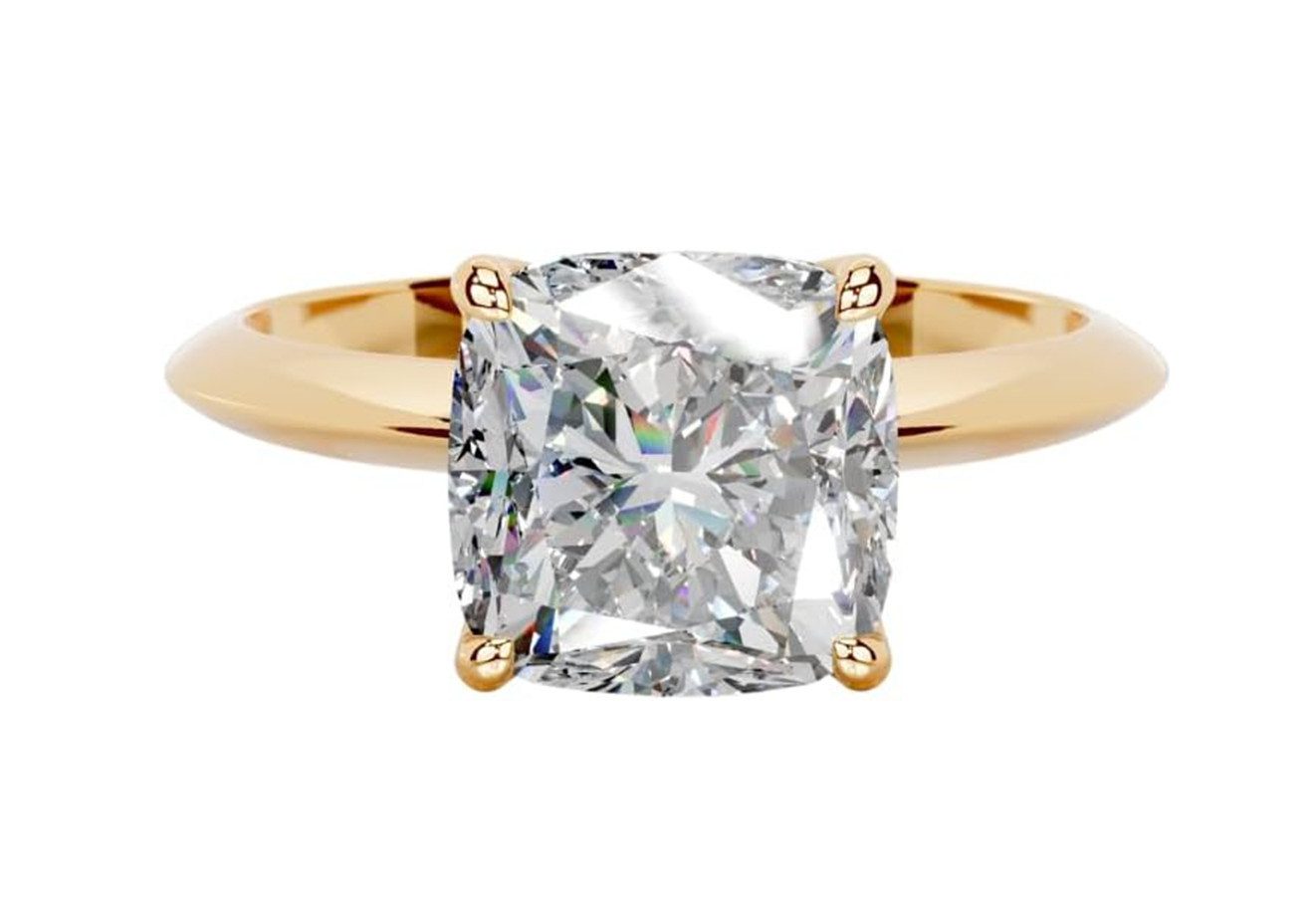 Jumpeak Verlobungsring Ring für den Heiratsantrag,D,VS1,2EX,Labordiamant 2ct,Promise ring, Geschenk für frau,Liebes geschenk für sie,Damen geschenk