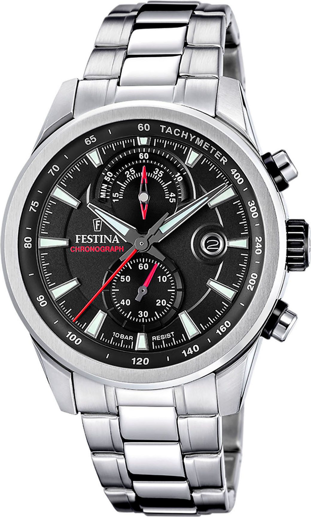 Festina Chronograph Timeless Chronograph F20694/6, Quarzuhr, günstig online kaufen