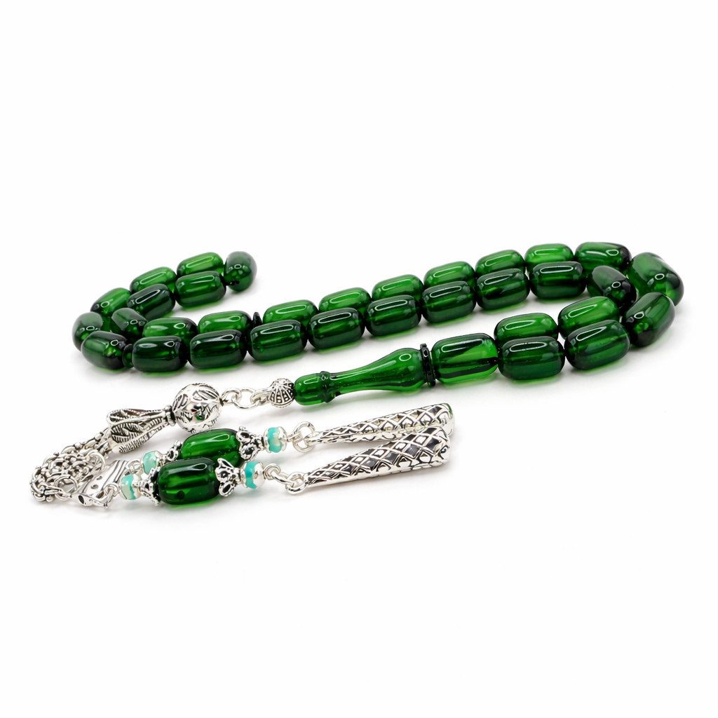 M-Punkt24 Kettenanhänger Tesbih Tesbih (8 x 12 mm), Gebetskette, Rosary, inkl. Etui, ! SONDERPREIS, DA PRODUKTNEUHEIT !
