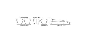 DanCarol Sonnenbrille DC-POL-W-2017 -Holzoptik gefertigt. Überbrillen Polarisierte Gläser Die Überbrille, ideal für Brillenträger