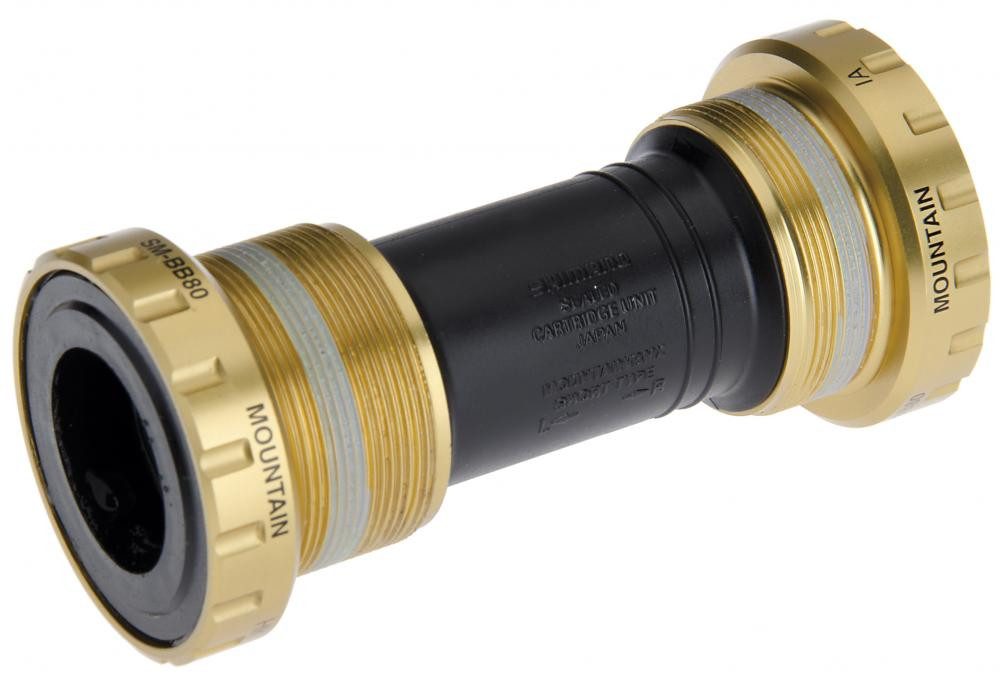 Shimano Fahrradpedale SHIMANO Innenlager SAINT BB80 BSA - robuster Hollowtech-II-Antrieb für