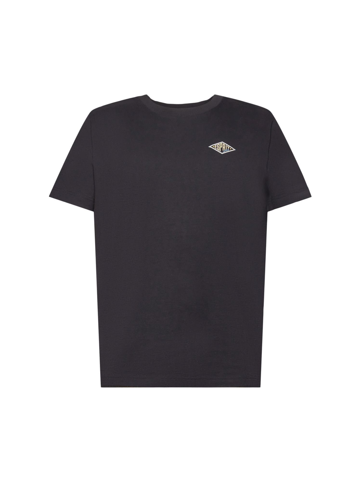 Esprit Langarmshirt Logo-T-Shirt (1-tlg) BLACK