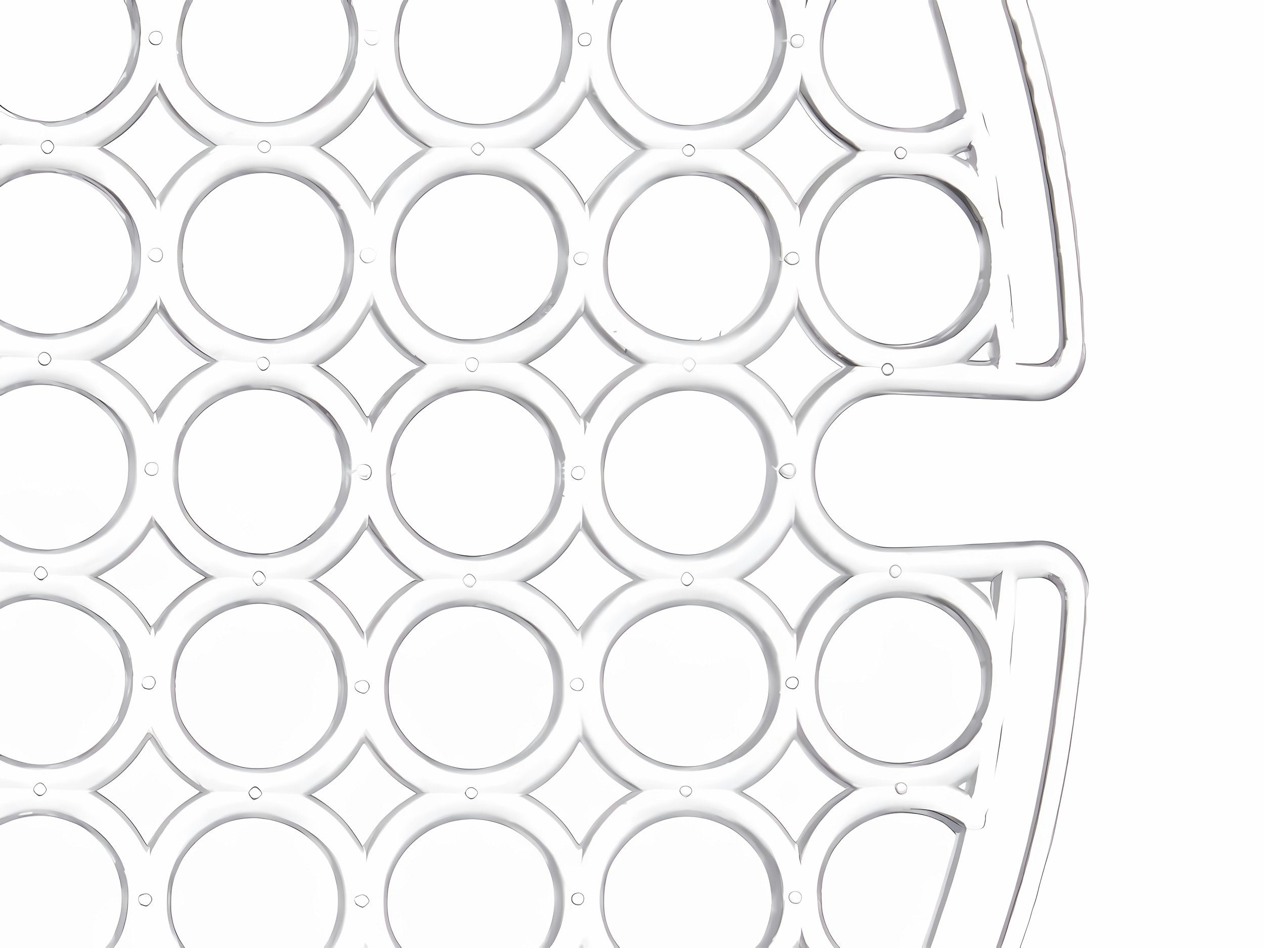 KINVARA Abtropfmatte SPÜLBECKEN Einlage Ø30cm rund transparent Spülbeckenmatte 51, Spülbeckeneinlage Spülmatte Abtropfmatte Matte