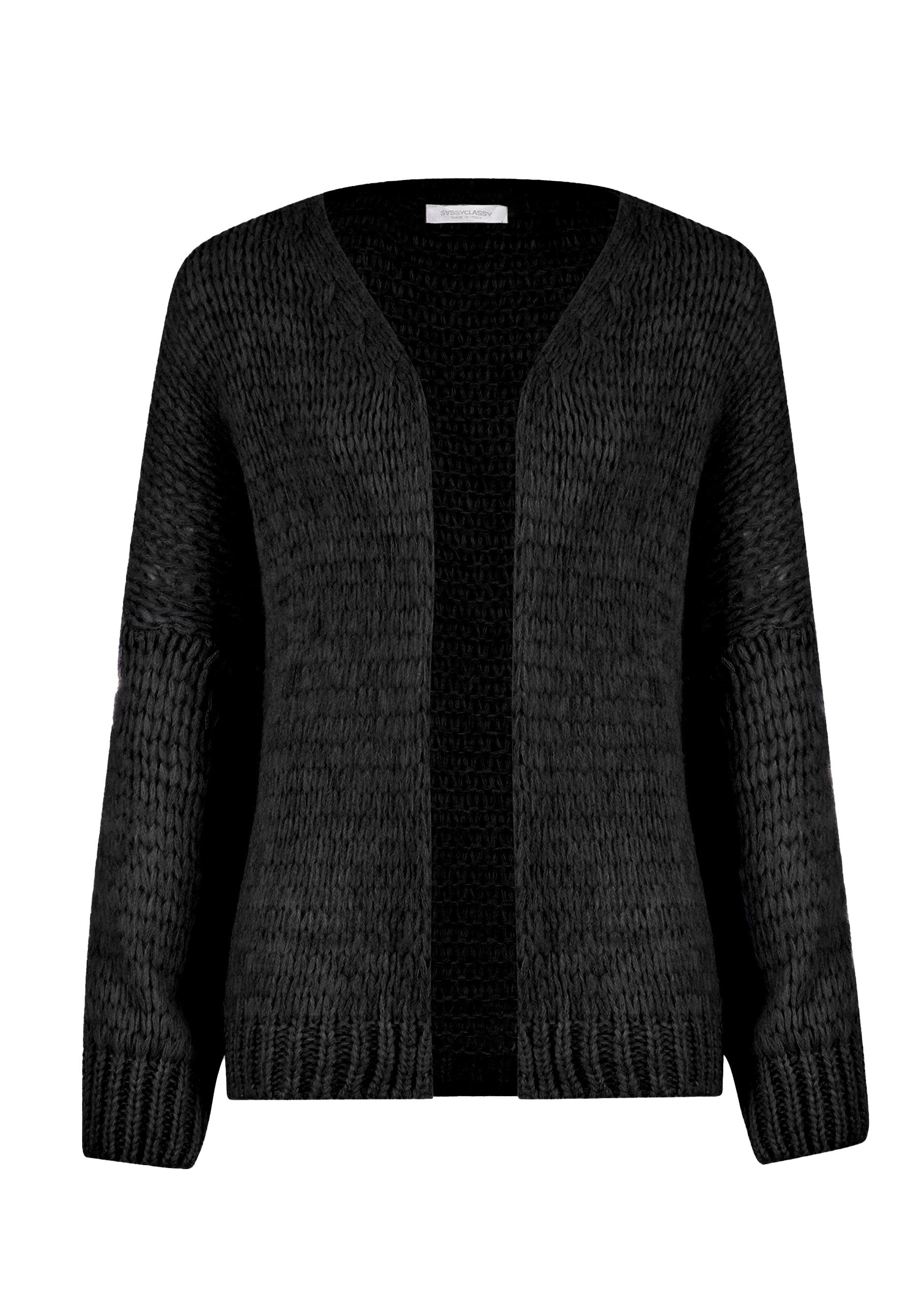 SASSYCLASSY Cardigan Oversize Strick Cardigan für Damen Flauschiger Cardiga günstig online kaufen