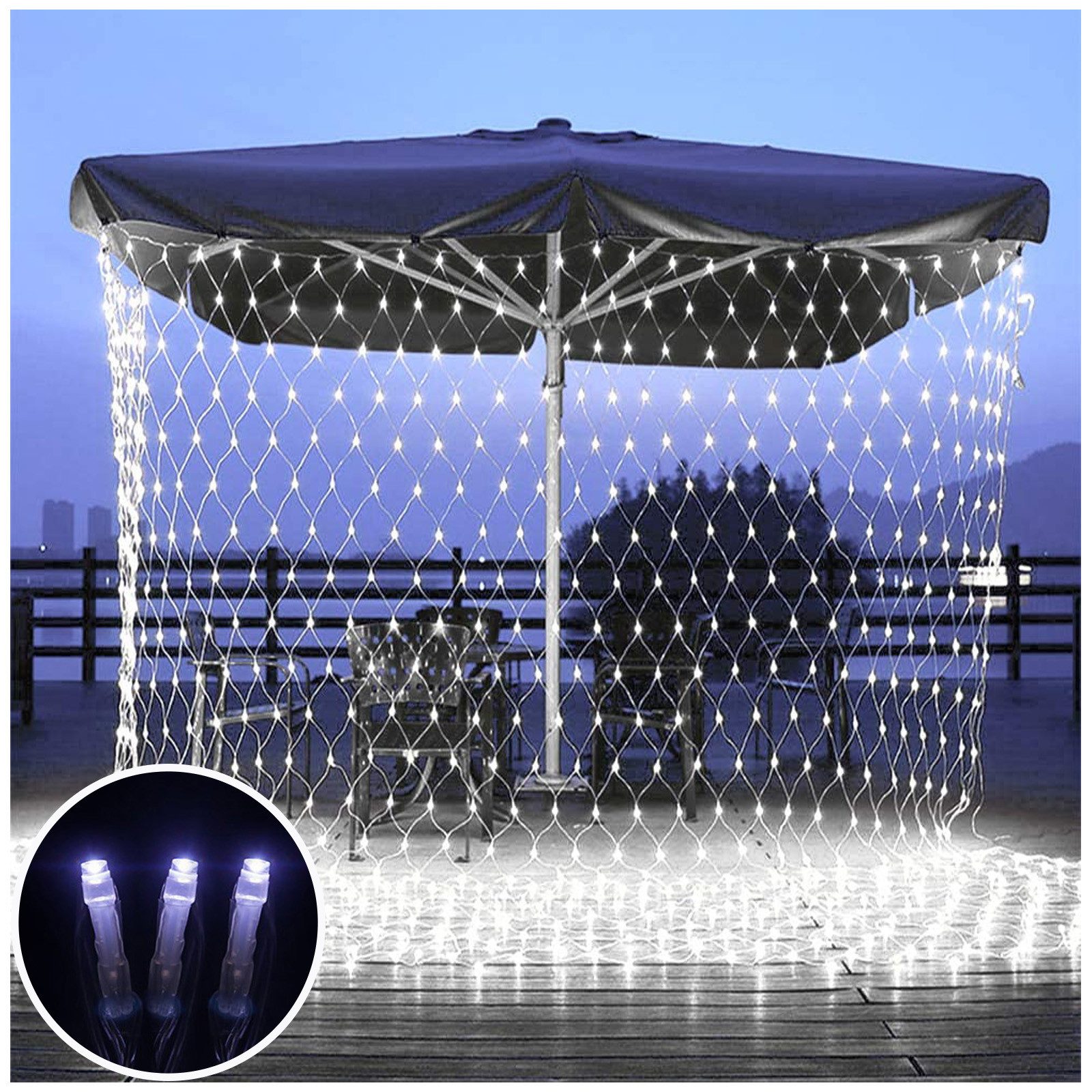MUPOO LED-Lichternetz LED Lichternetz,Lichterkette Netz mit günstig online kaufen