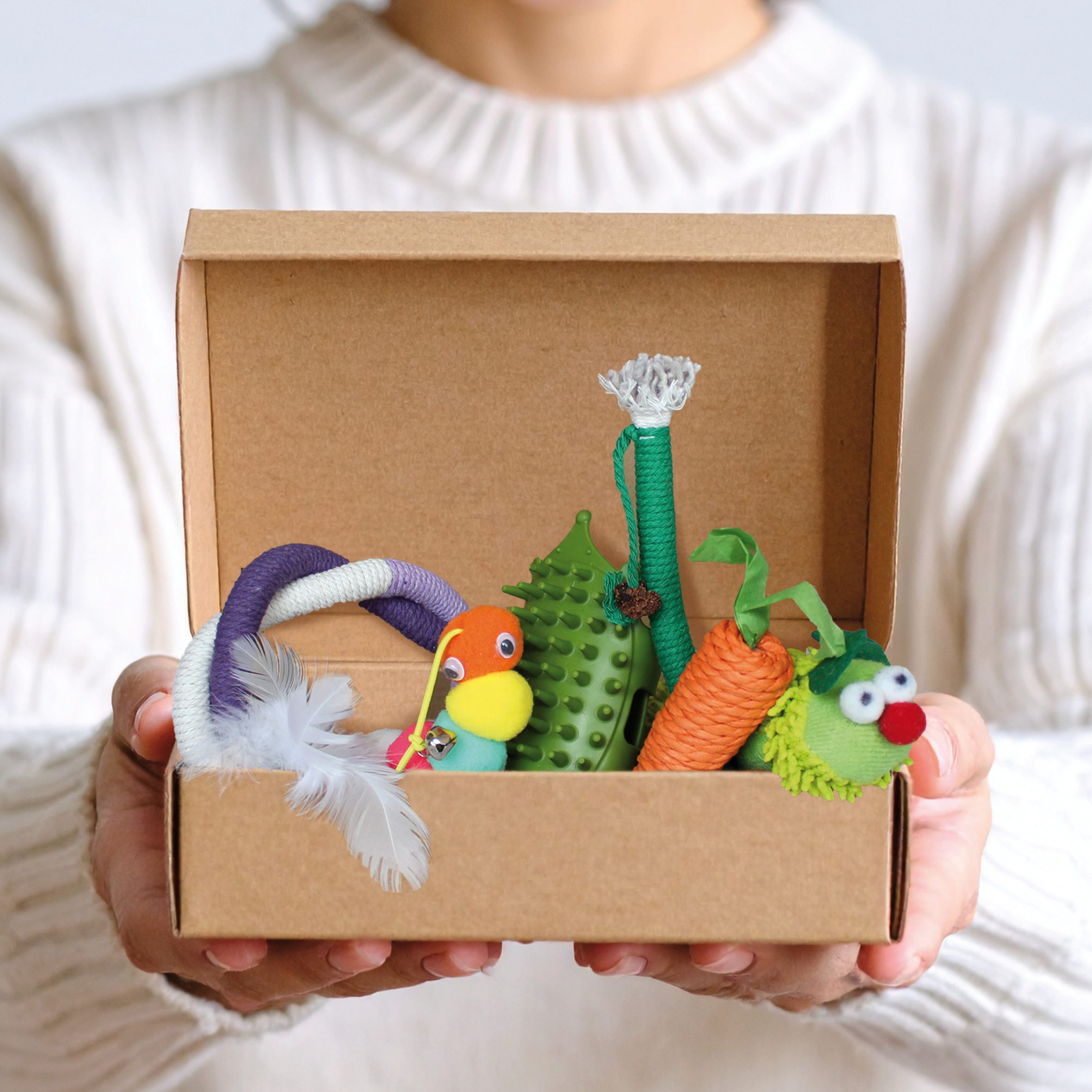 KaraLuna Tier-Beschäftigungsspielzeug Katzenspielzeug Set 6 Teile Katzenmin günstig online kaufen