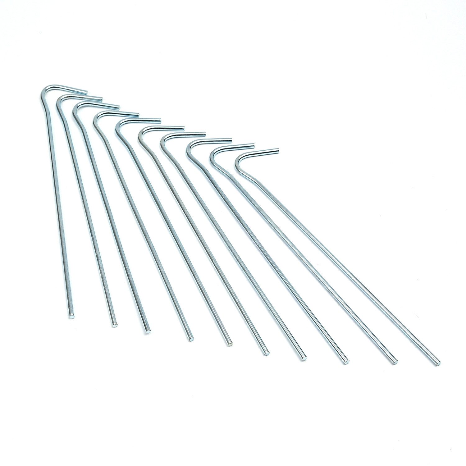 YOUCAMP Zelthering Heringe BASE CAMP 10er Set Edelstahl 22 x 0,4cm Zeltnagel Erdnagel, (10-St)