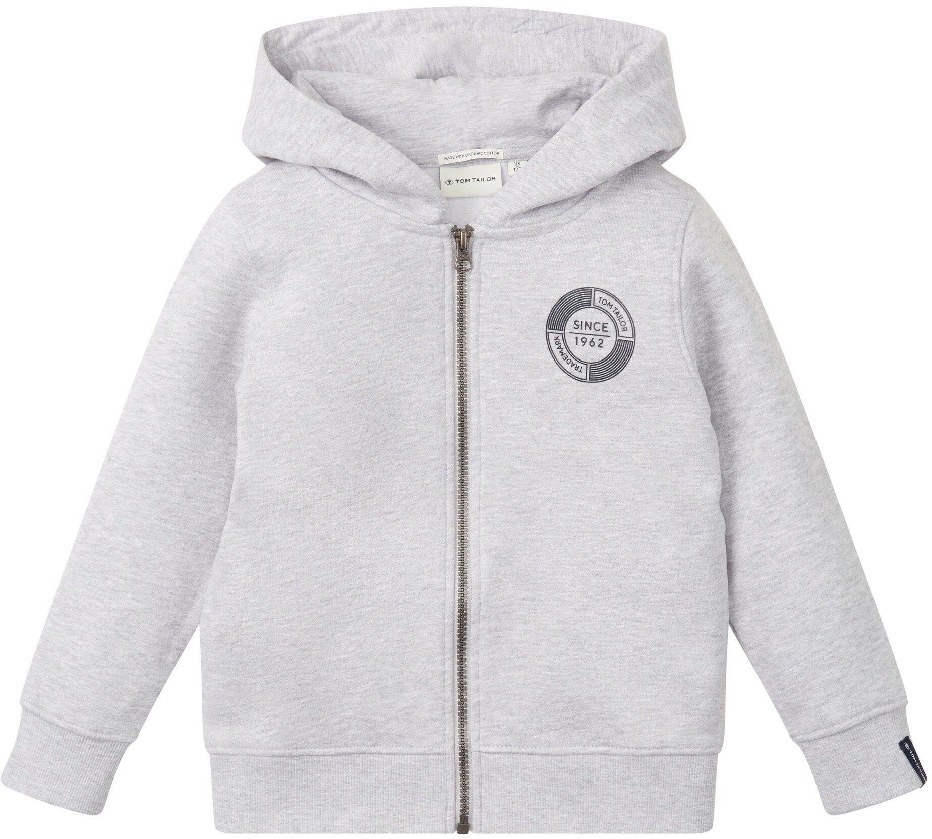 TOM TAILOR Sweatjacke mit Kapuze light stone | Zip Hoodies