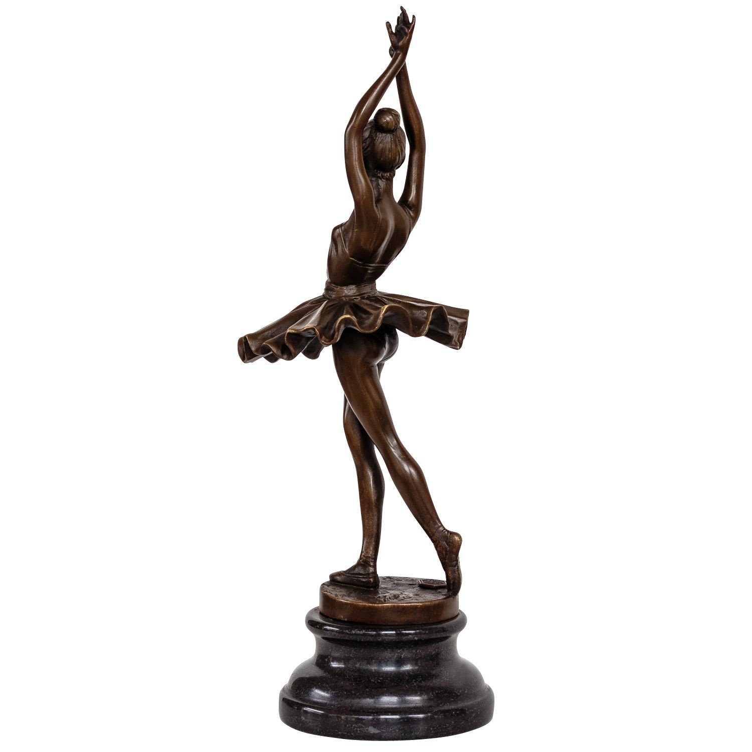 Skulptur Repl nach Ballett Aubaho Ballerina Bronzeskulptur Degas Tänzerin Figur Bronze